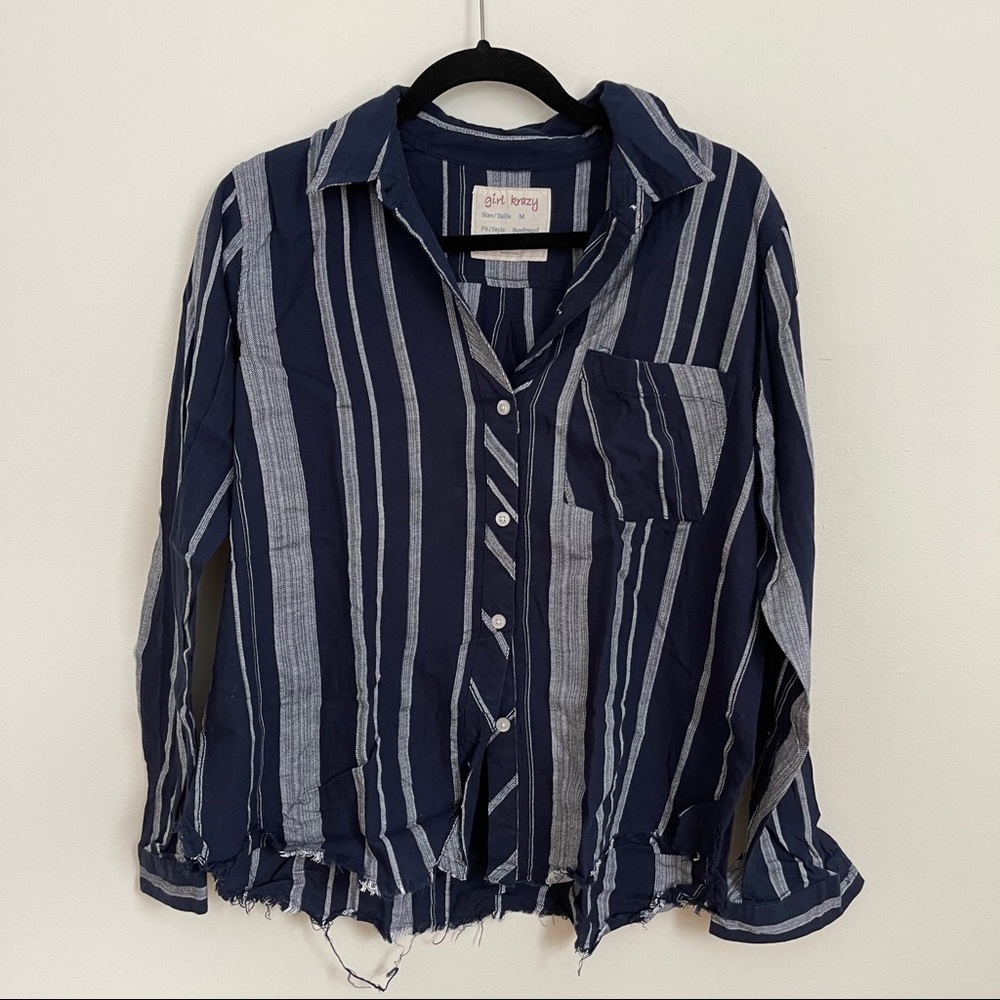 Girl Krazy Boyfriend Button Down